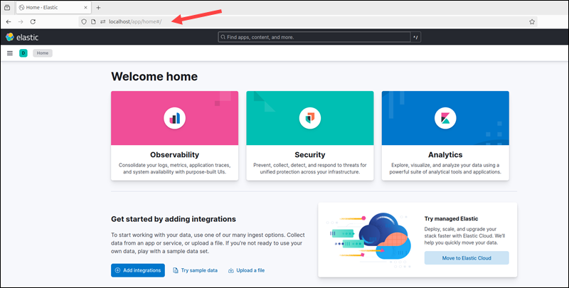 Accessing the Kibana dashboard with the Nginx reverse proxy authentication  set up.