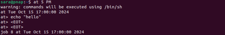 How to Use the Linux at Command {10 Examples}