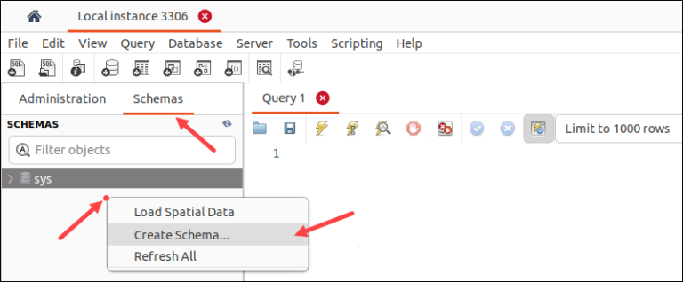How to Create MySQL Database in Workbench