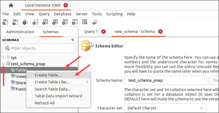How to Create MySQL Database in Workbench