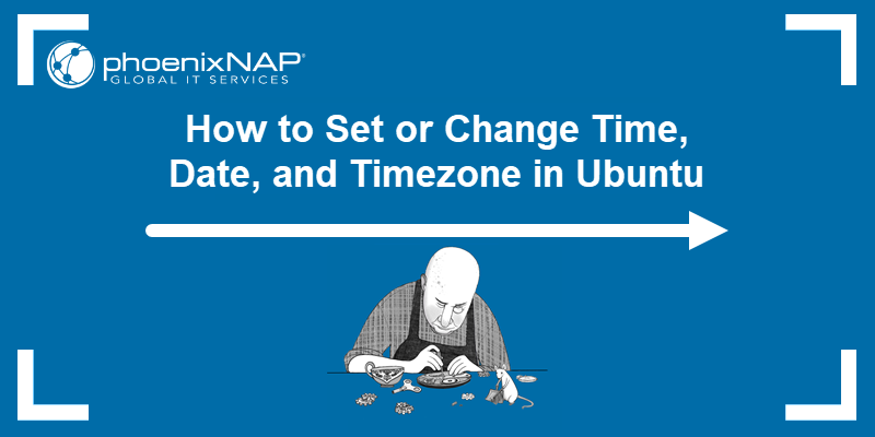 Setting the time, data, and timezone in Ubuntu.