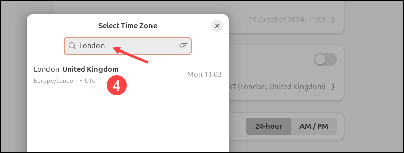 Setting the Ubuntu timezone to London UTC time.