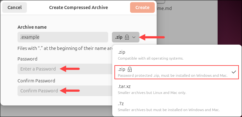 Compress file and set up a password.