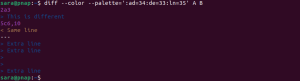 How to Use diff --color to Change the Color of the Output