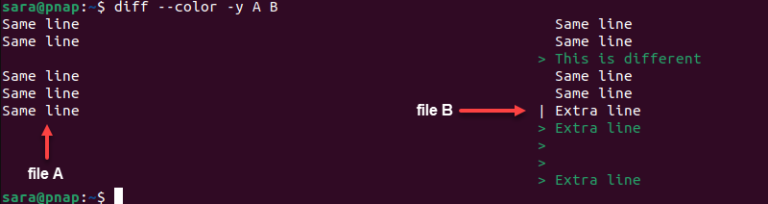 How to Use diff --color to Change the Color of the Output