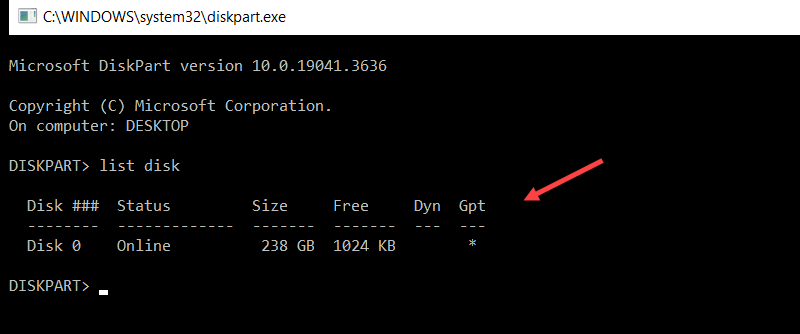 The diskpart command in the Windows CMD.