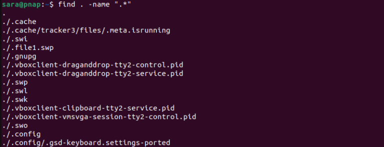Show Hidden Files and Directories in Linux