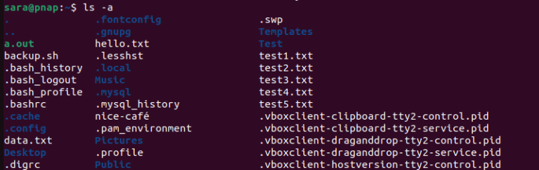 Show Hidden Files and Directories in Linux