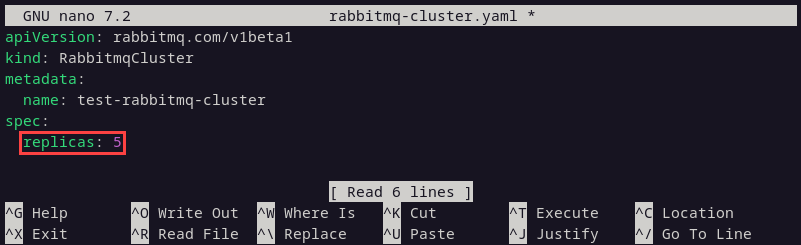 Increasing the number of replicas in the RabbitMQ cluster.