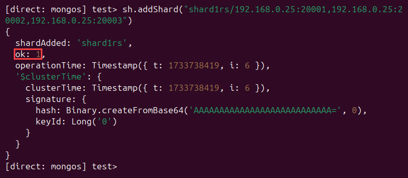 Adding shards to a mongdb cluster.