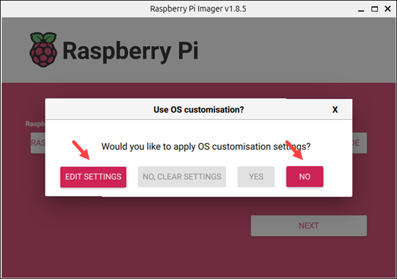 Raspberry Pi Imager OS customisation