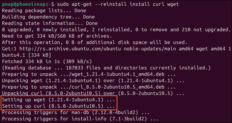 Reinstalling multiple packages in Ubuntu.