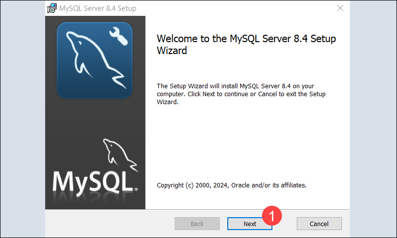 Start MySQL Setup Wizard.