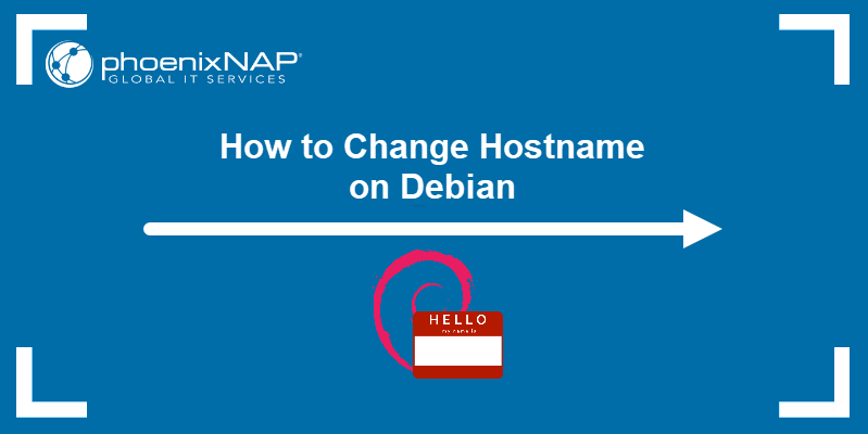 How to Change Hostname on Debian heading image