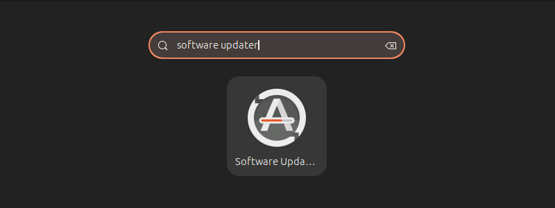 applications software updater ubuntu