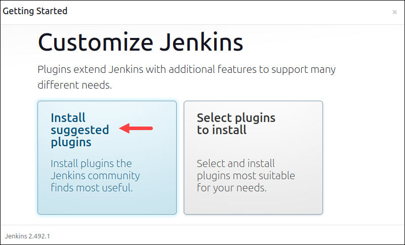 Customizing Jenkins plugins after installation.