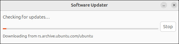 software updater checking for updates ubuntu