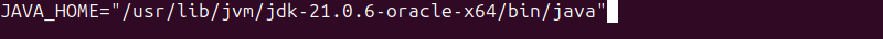 JAVA_HOME="/usr/lib/jvm/jdk-21.0.6-oracle-x64/bin/java" in nano