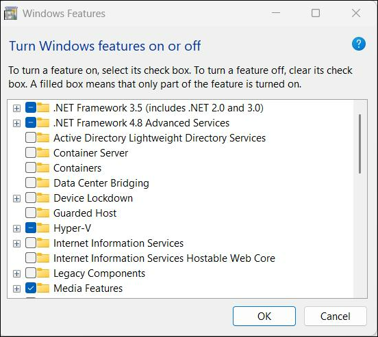 Turn Hyper-V on