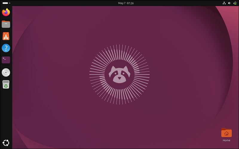 Default Ubuntu desktop environment.