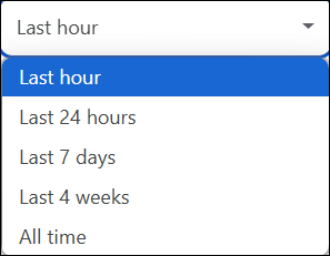 Choose time range