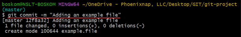 git commit example