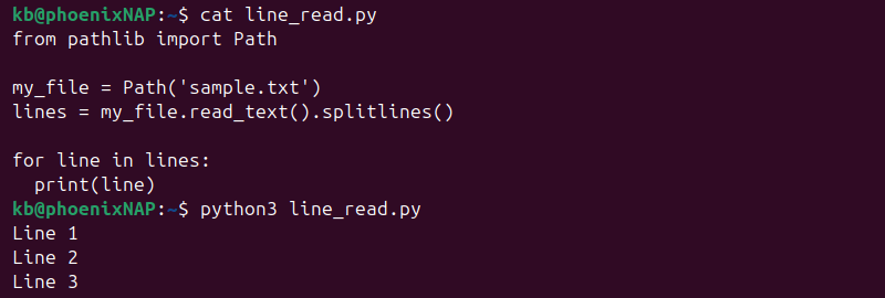 Python pathlib and splitlines() output