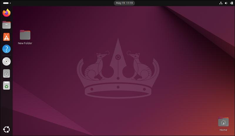 An Ubuntu GNOME desktop environment.