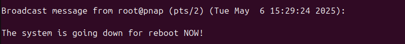 wall message terminal output