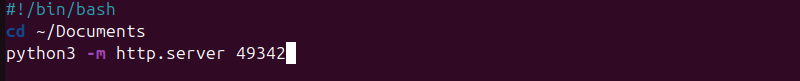 Creating a script in Nano