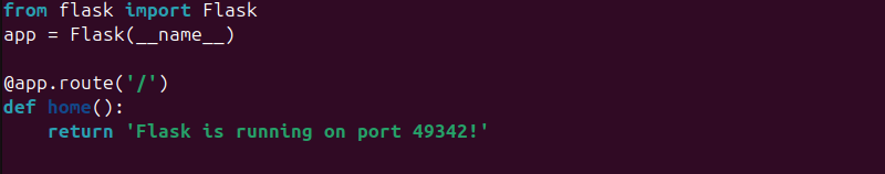 Flask app in Nano