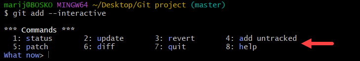 Interactively selecting which changes to stage in Git.
