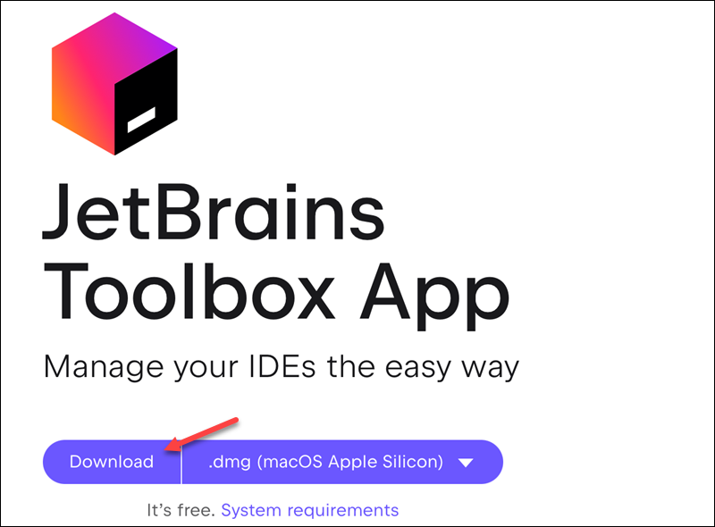 JetBrains Toolbox app .dmg download