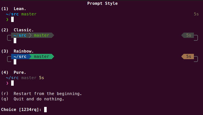 PowerLevel10k prompt style configuration
