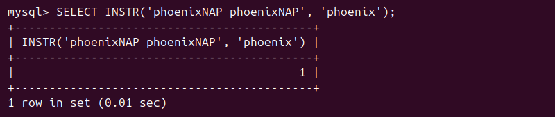 SELECT INSTR() multiple substrings MySQL output