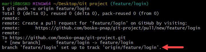 Set a branch to track upstream in Git.