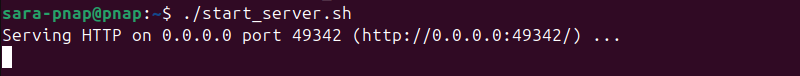 ./start_server.sh terminal output