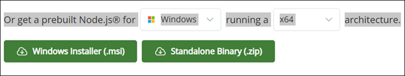 Download npm for Windows