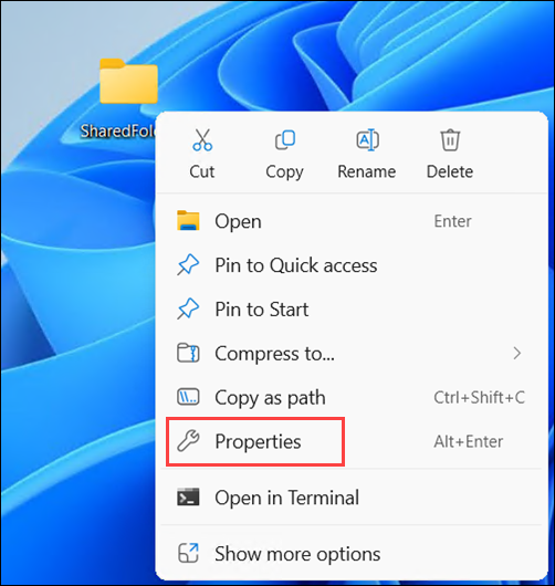 Folder Properties