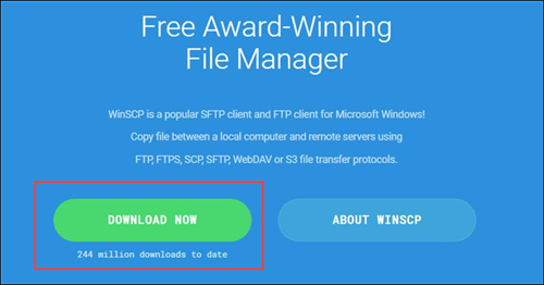 Official WinSCP website download