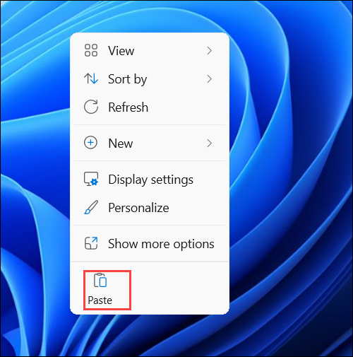 Paste the file in the remote machine