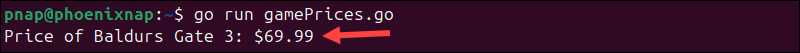 Retrieving values from Go maps.