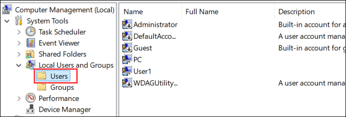 Select Users