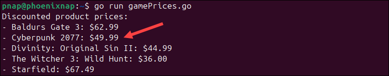 Updating an existing value in Go maps.