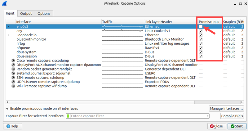 Disable Promiscuous mode in Wireshark.