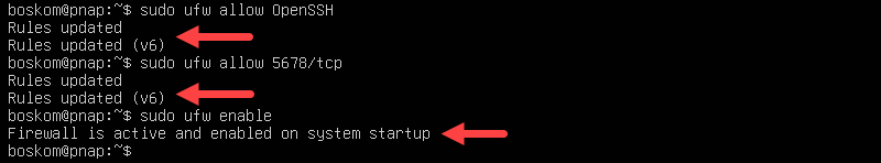 Configure ufw firewall on Ubuntu server.