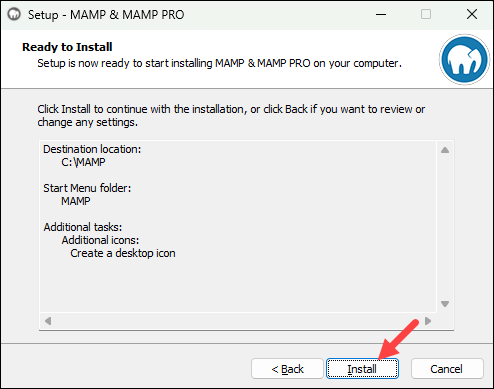 Install MAMP on Windows.