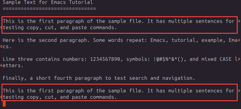 Copy and paste paragraph