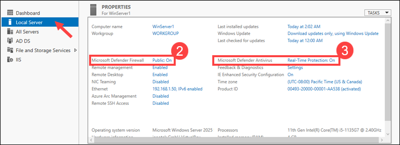 Checking if Windows Server is secure.