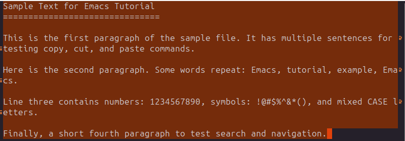 Select all text in Emacs